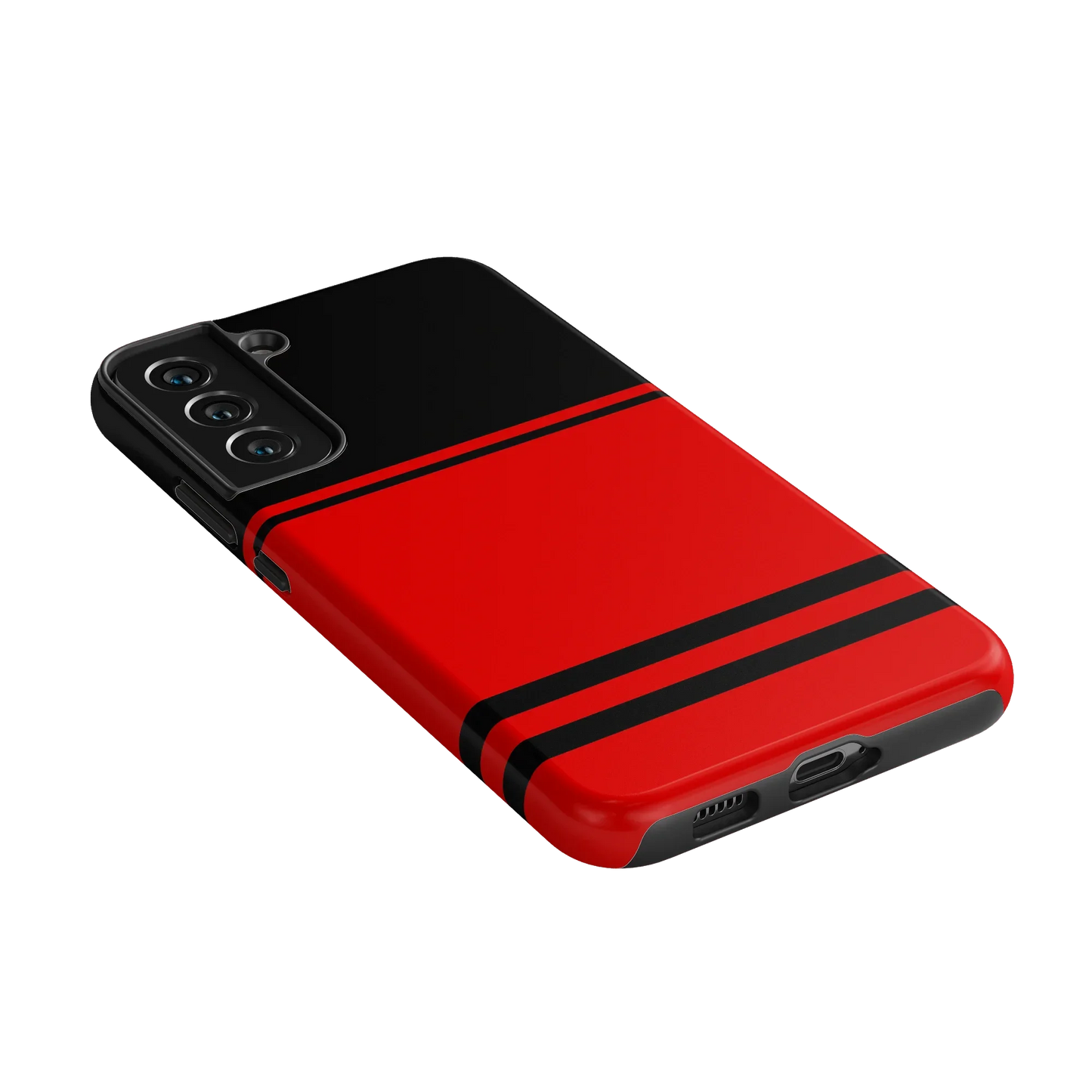 Storm Warning | Black & Red Stripes Case