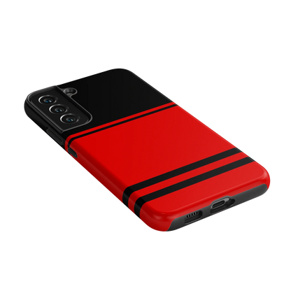 Storm Warning | Black & Red Stripes Case