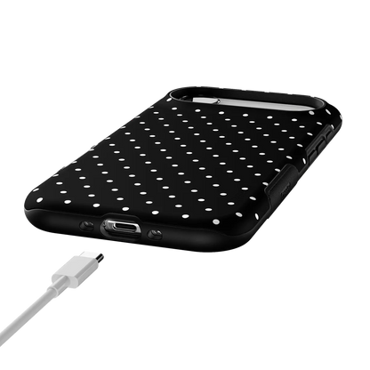 On the Dot | White Polka Dot Case