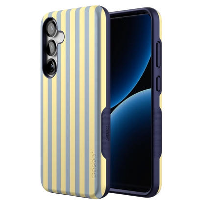 Coastline Stripes | Blue & Yellow Case