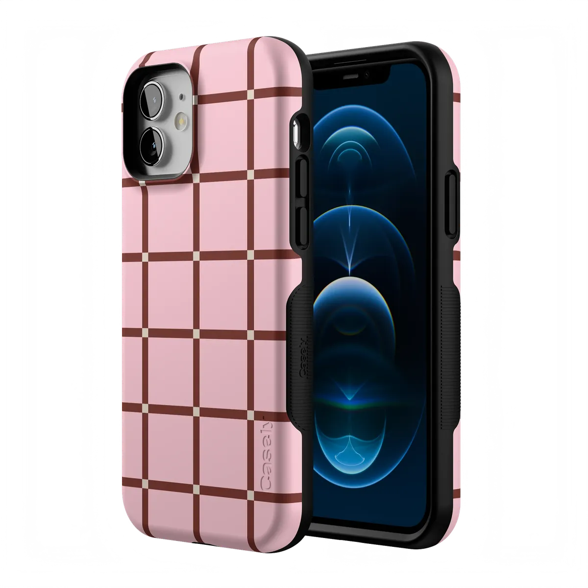 Uptown Gridlock | Pink Checkerboard Case