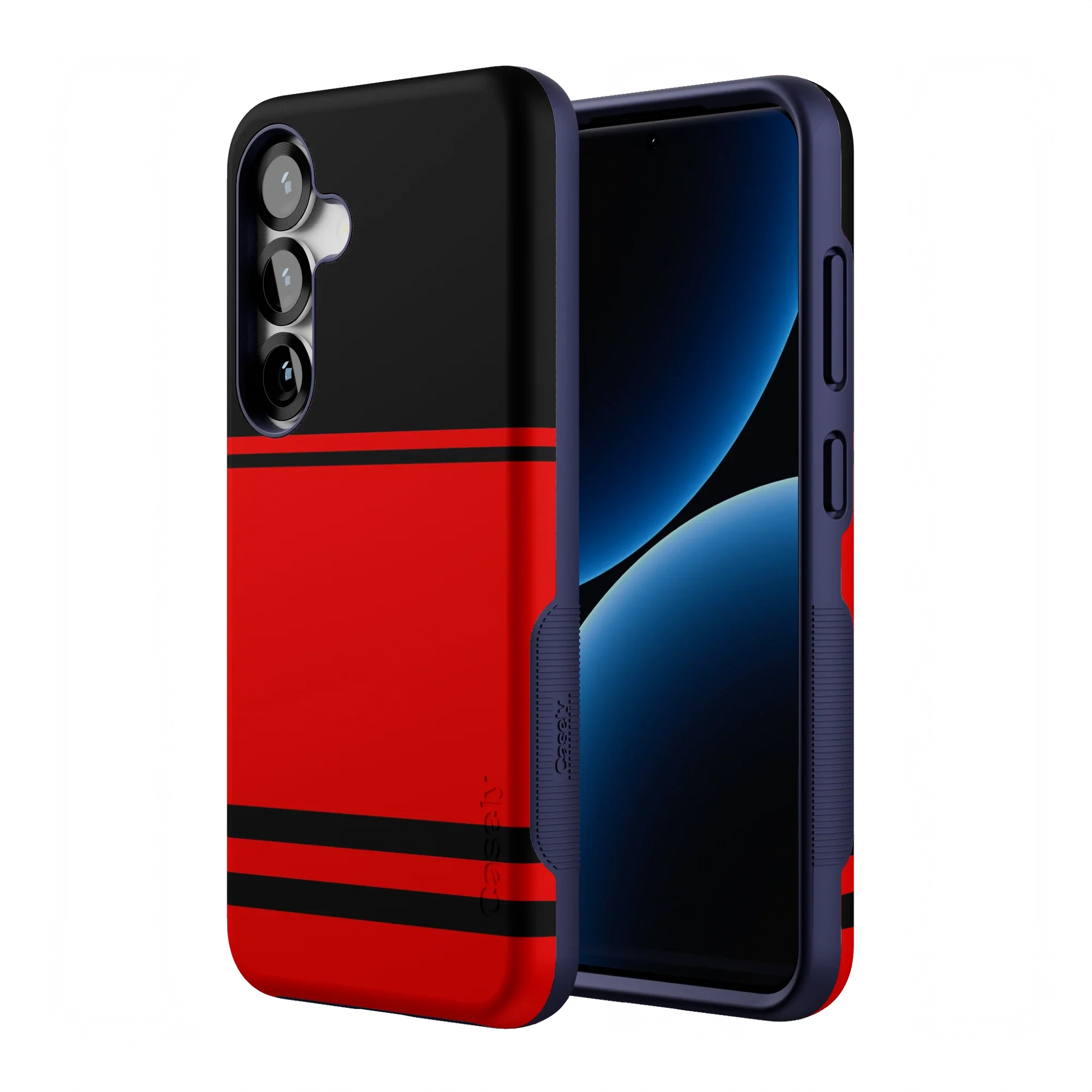 Storm Warning | Black & Red Stripes Case