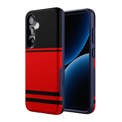 Storm Warning | Black & Red Stripes Case