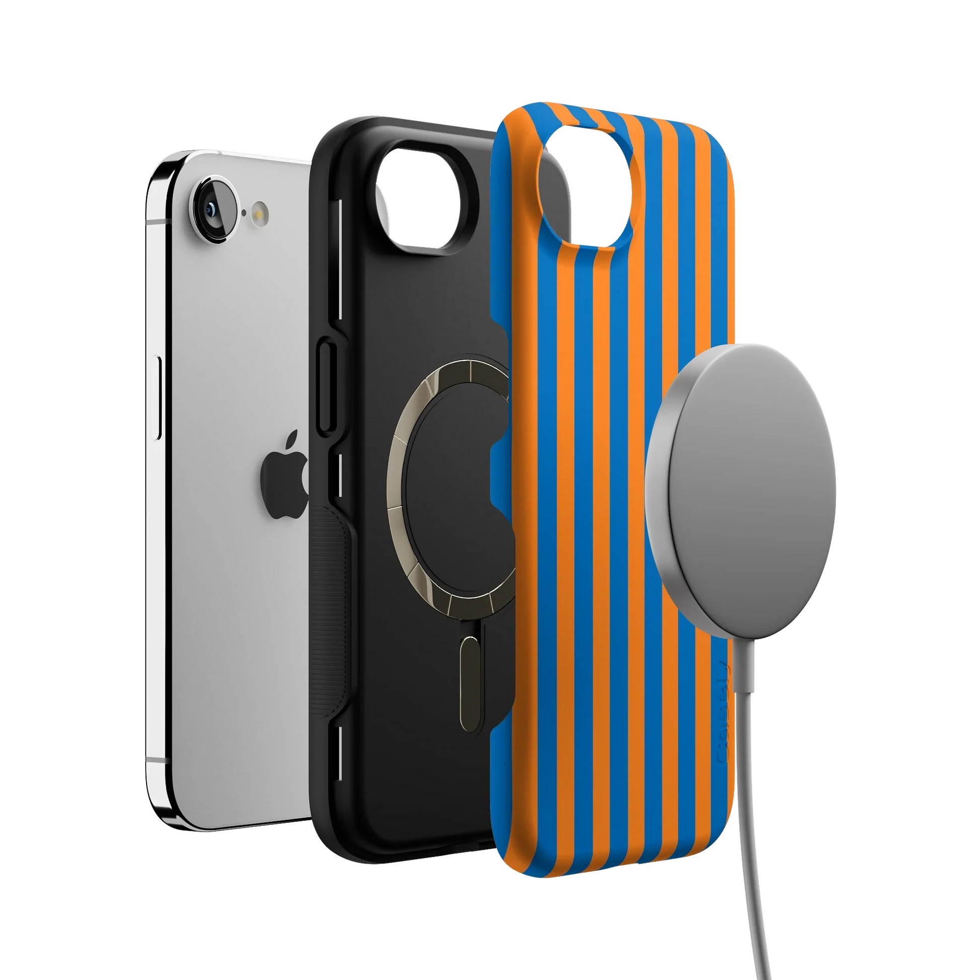 Go New York | Blue & Orange Stripes Case