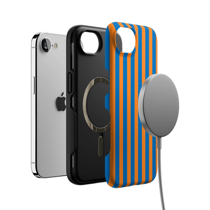 Go New York | Blue & Orange Stripes Case