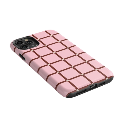 Uptown Gridlock | Pink Checkerboard Case