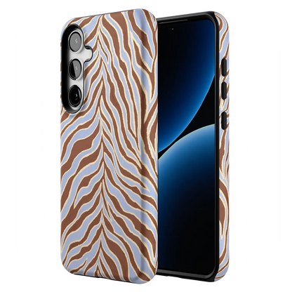 Untamed | Brown & Blue Zebra Case
