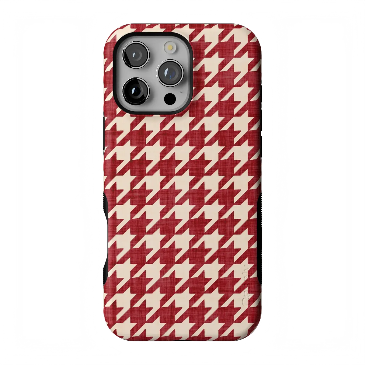 Scarlet Stitch | Red Houndstooth Case
