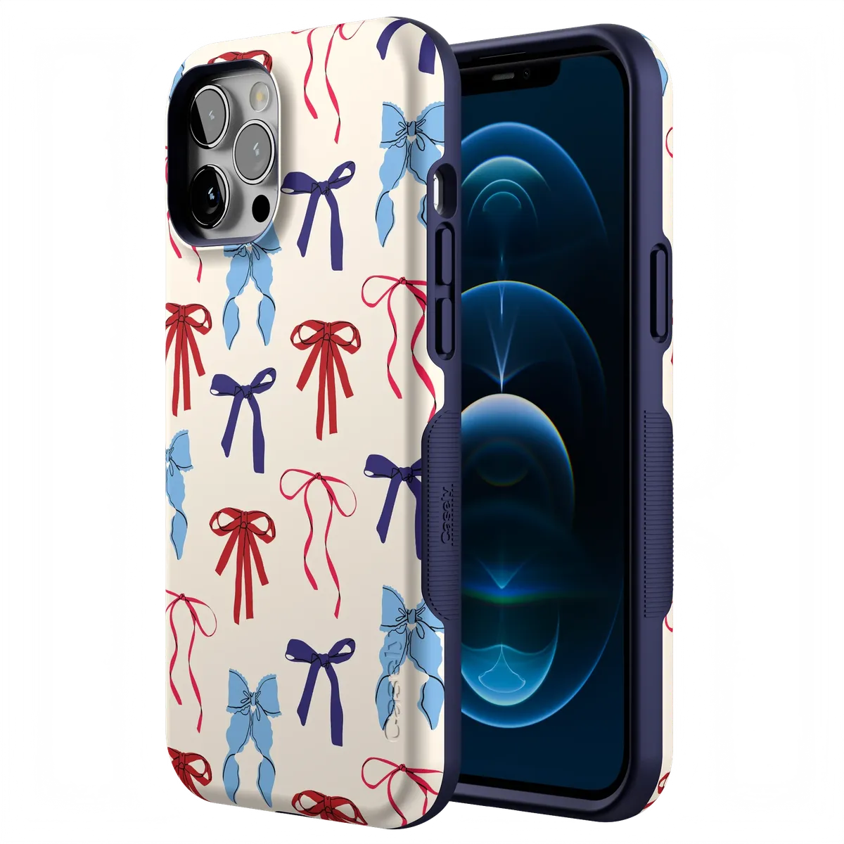 American Girlie | Red White & Blue Bows Case