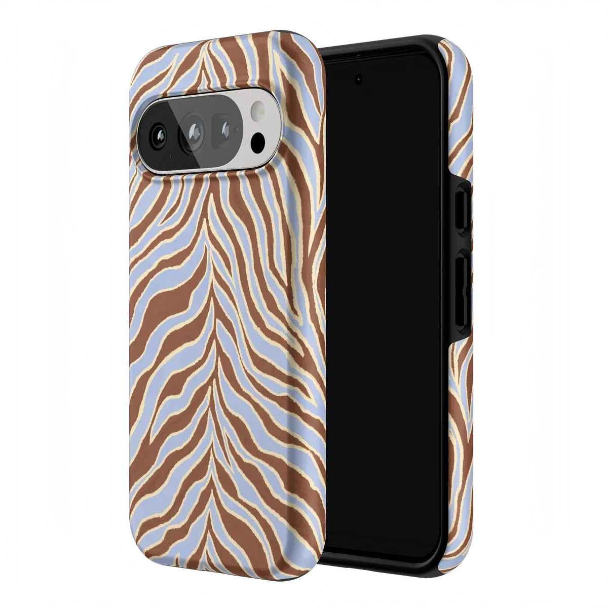 Untamed | Brown & Blue Zebra Case
