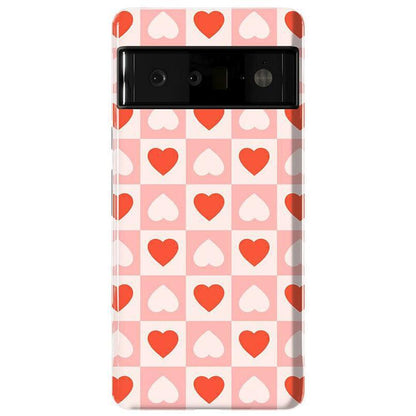 The Valentine's Collection | Heart Checkerboard Case Phone Case Casetry Essential Google Pixel 6 Pro