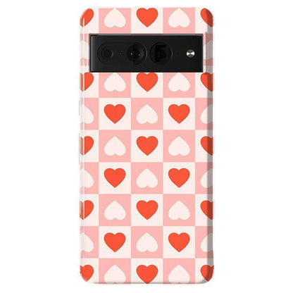 The Valentine's Collection | Heart Checkerboard Case Phone Case Casetry Essential Google Pixel 7 Pro