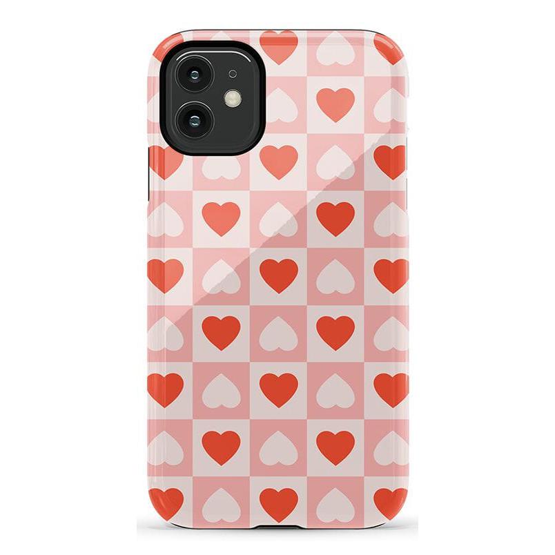 The Valentine's Collection | Heart Checkerboard Case Phone Case Casetry Essential iPhone XS Max