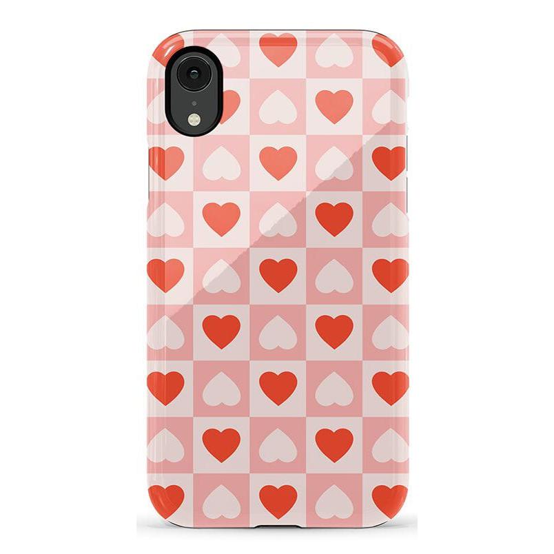 The Valentine's Collection | Heart Checkerboard Case Phone Case Casetry Essential iPhone X / XS