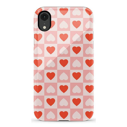 The Valentine's Collection | Heart Checkerboard Case Phone Case Casetry Essential iPhone X / XS