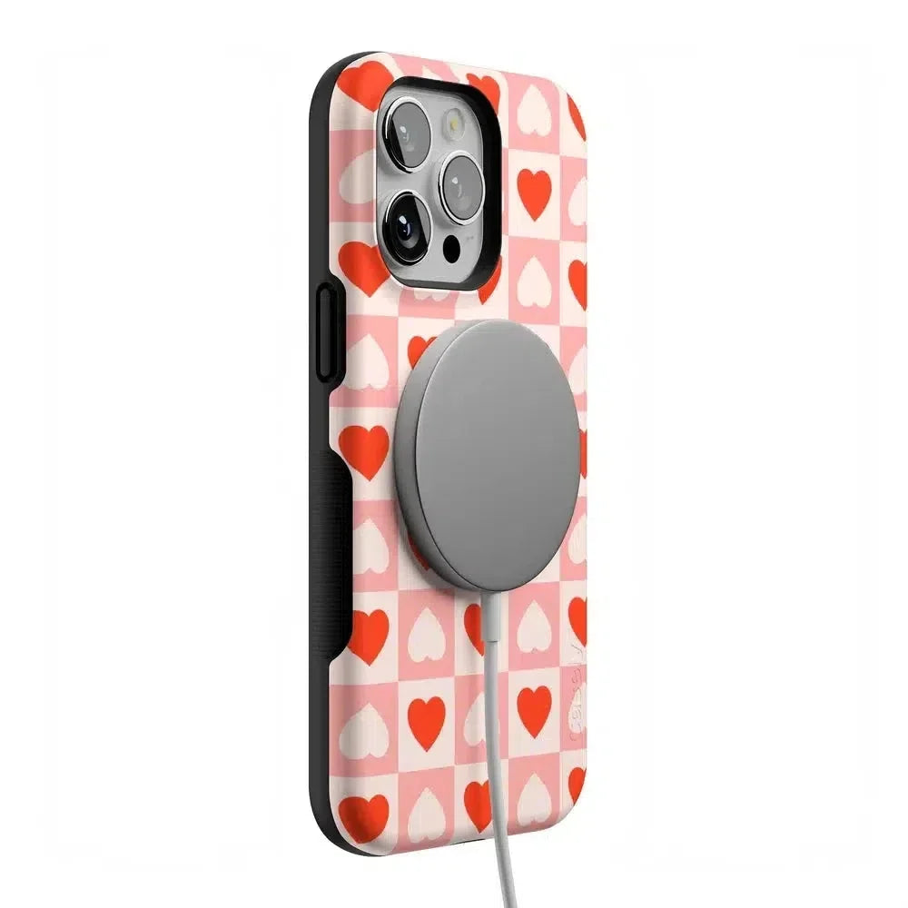 King of My Heart | Checkered Hearts Case Phone Case Casetry