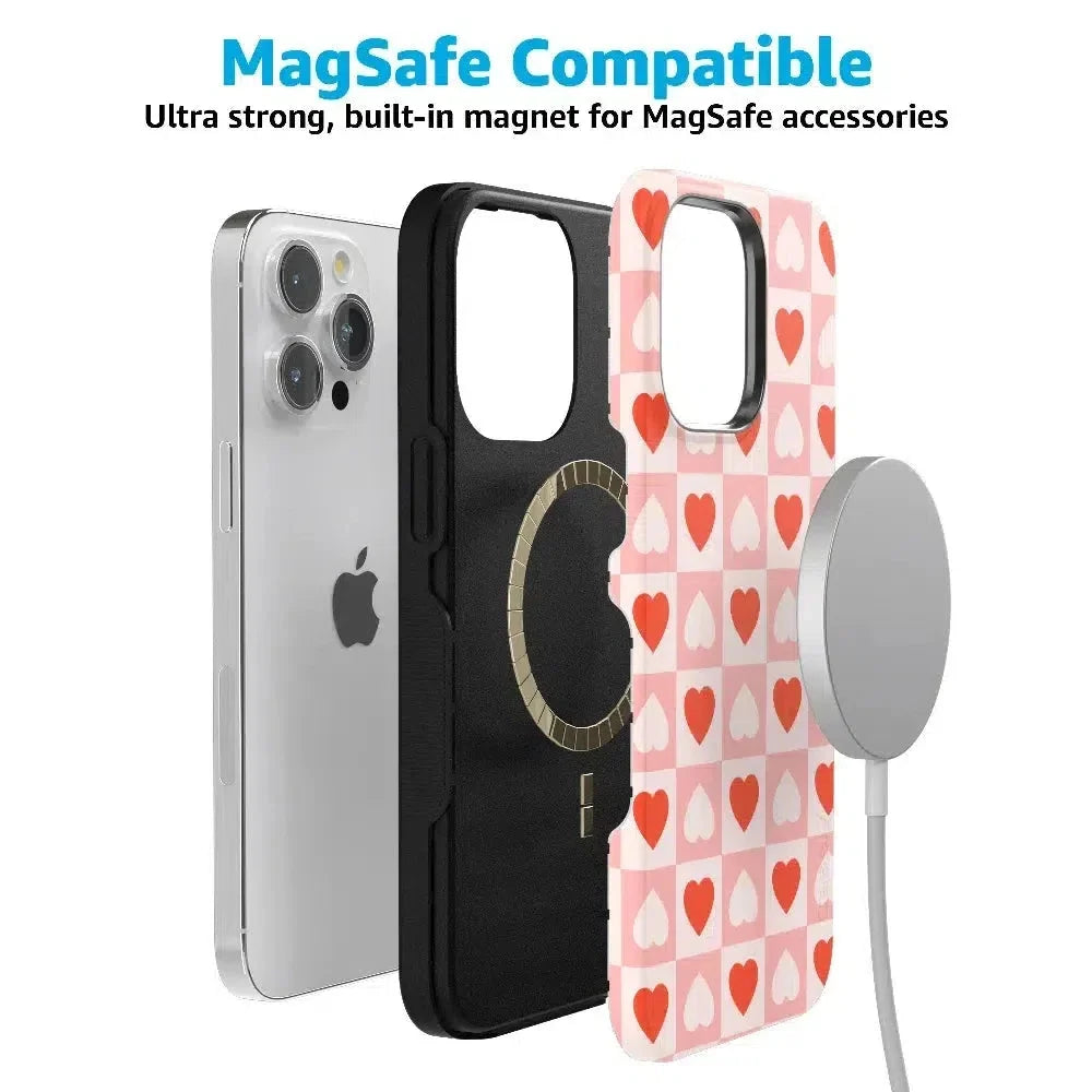 King of My Heart | Checkered Hearts Case Phone Case Casetry