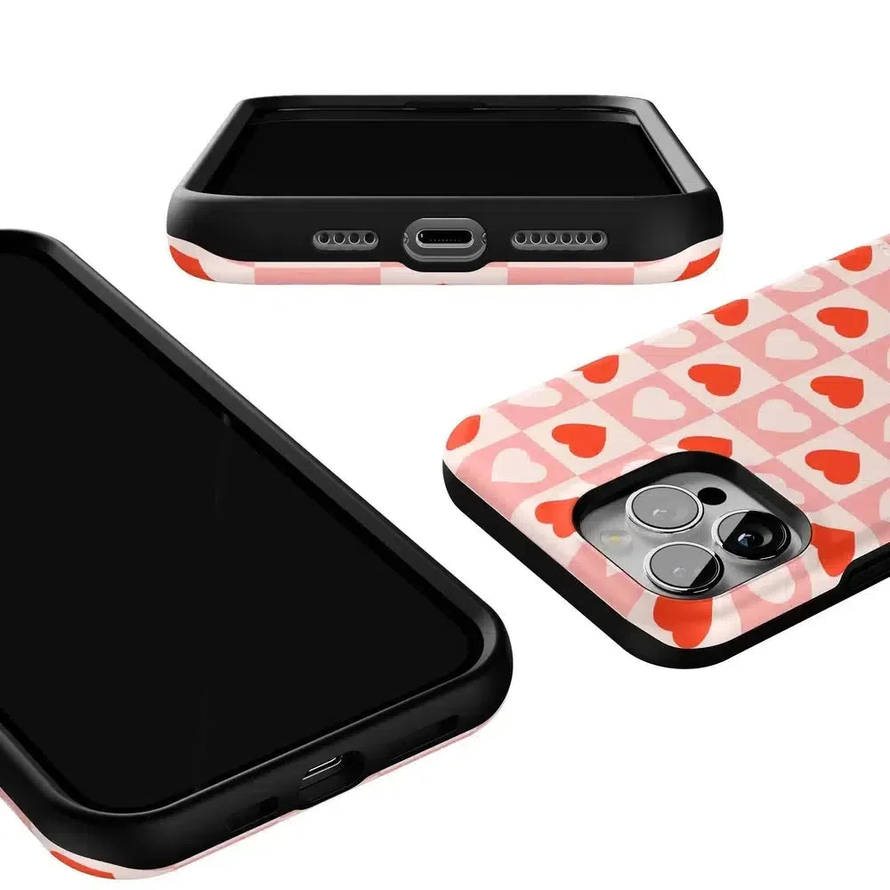 King of My Heart | Checkered Hearts Case Phone Case Casetry