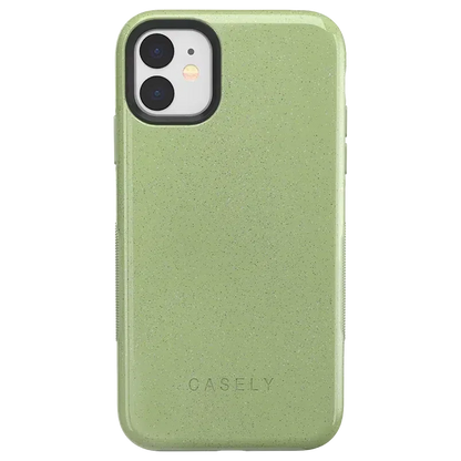 Kiwi Kiss | Matcha Green Shimmer Case iPhone Case get.casely Bold iPhone 11