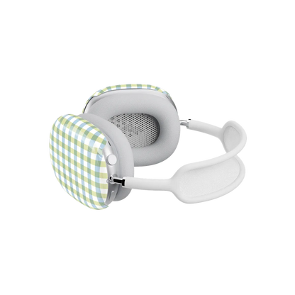 Pastel Picnic | Blue & Green Gingham AirPods Max Case