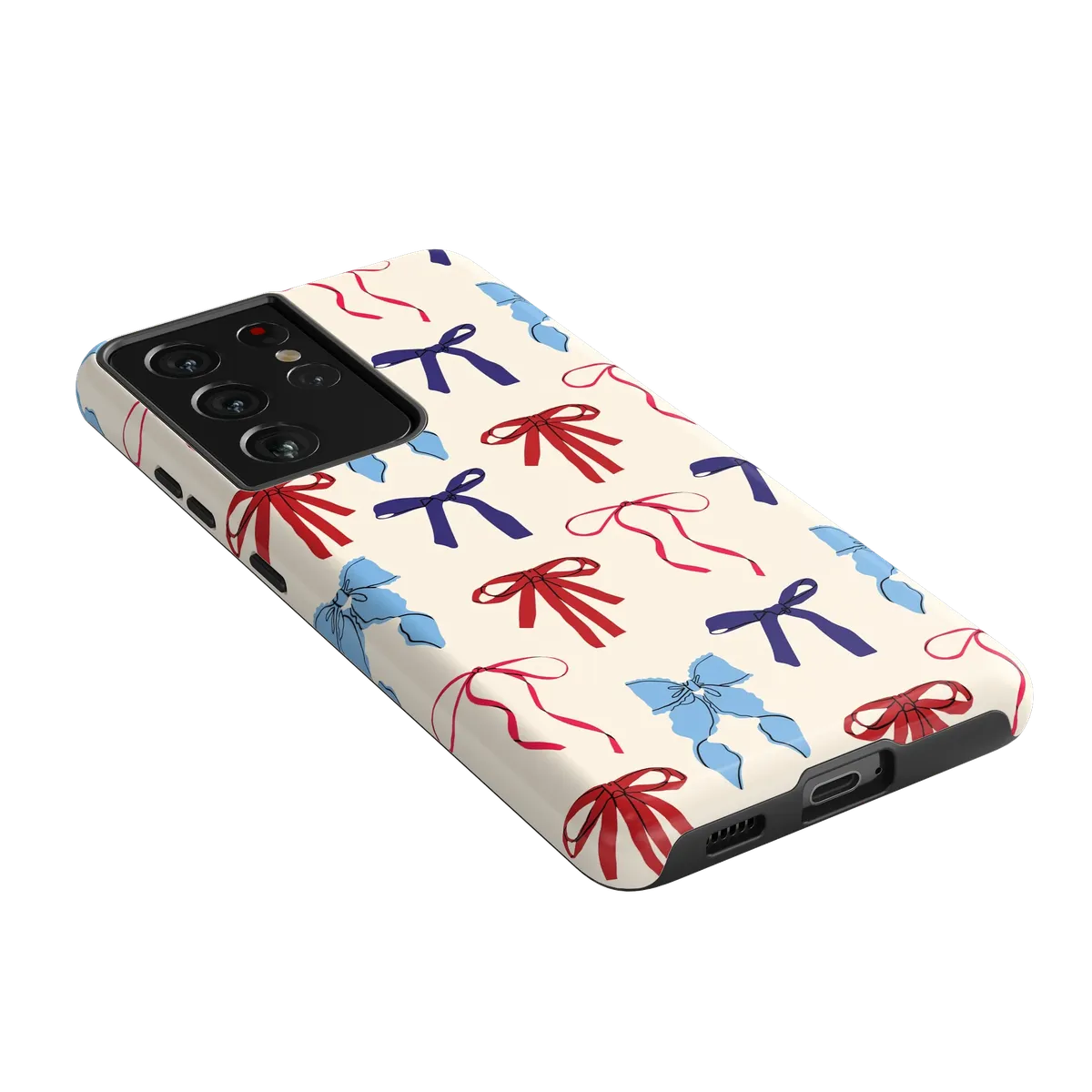American Girlie | Red White & Blue Bows Case