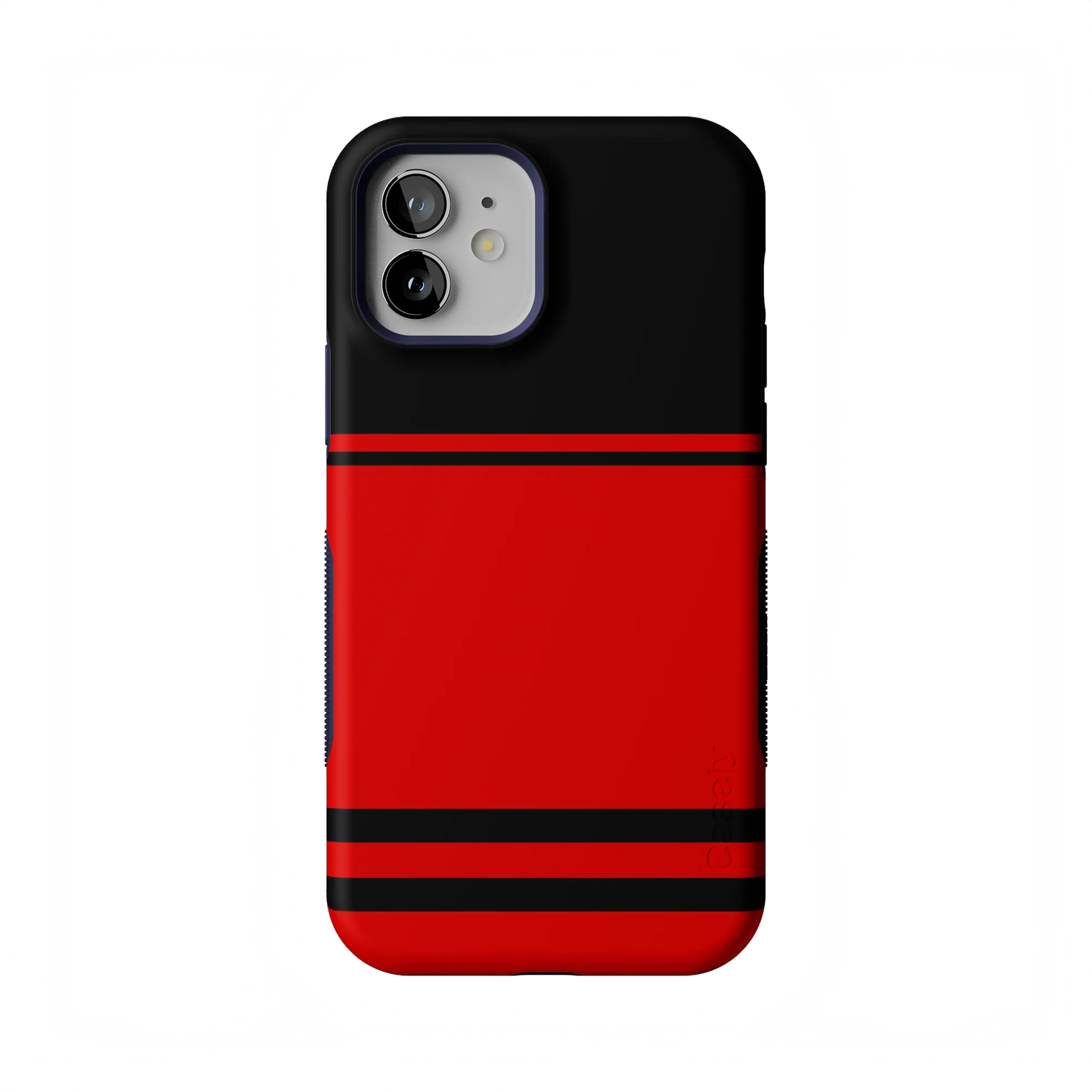 Go Canes | Black & Red Striped Case - iPhone 12
