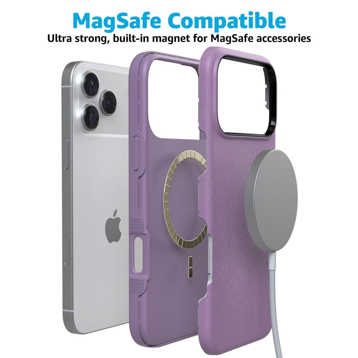 Lavender Waves | Purple Shimmer Case iPhone Case get.casely