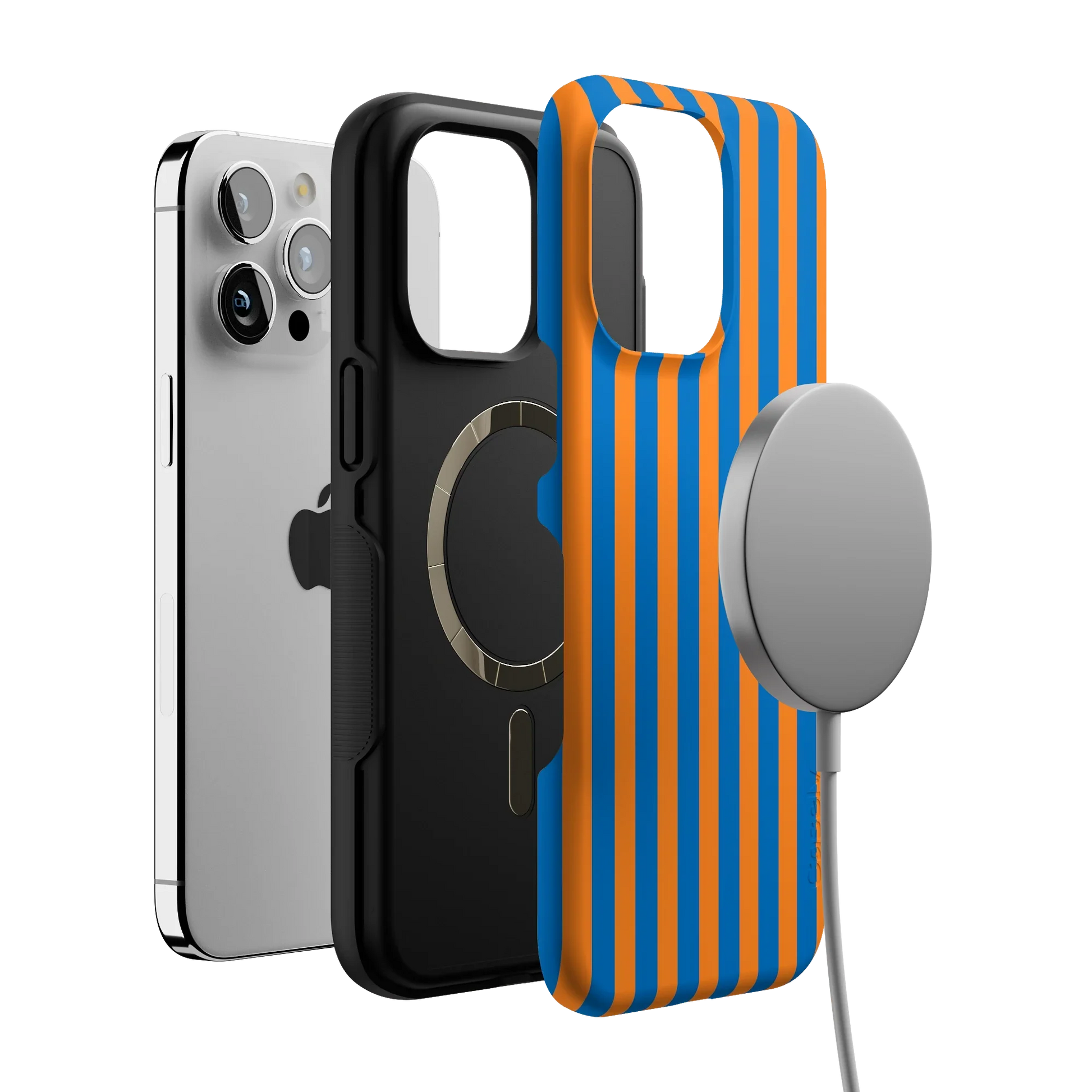 Go New York | Blue & Orange Stripes Case