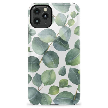 Leaf Me Alone | Green Floral Print Case iPhone Case get.casely Essential iPhone 11 Pro Max