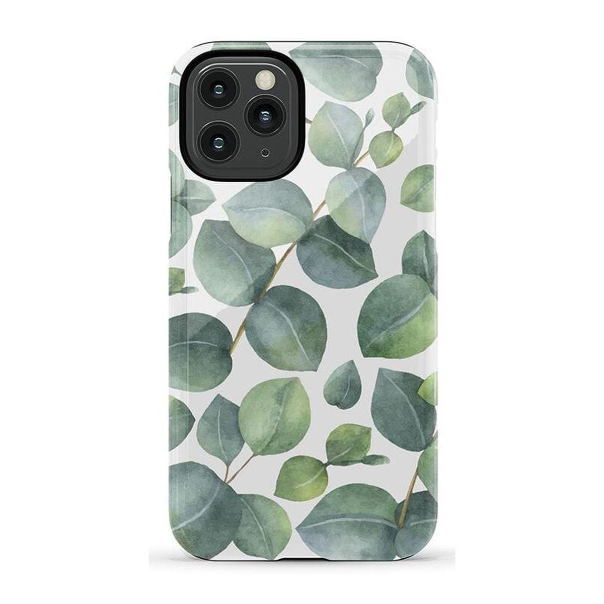 Leaf Me Alone | Green Floral Print Case iPhone Case get.casely Essential iPhone 11 Pro