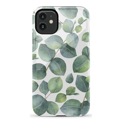 Leaf Me Alone | Green Floral Print Case iPhone Case get.casely Essential iPhone 11