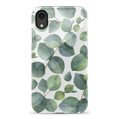 Leaf Me Alone | Green Floral Print Case iPhone Case get.casely Essential iPhone XR
