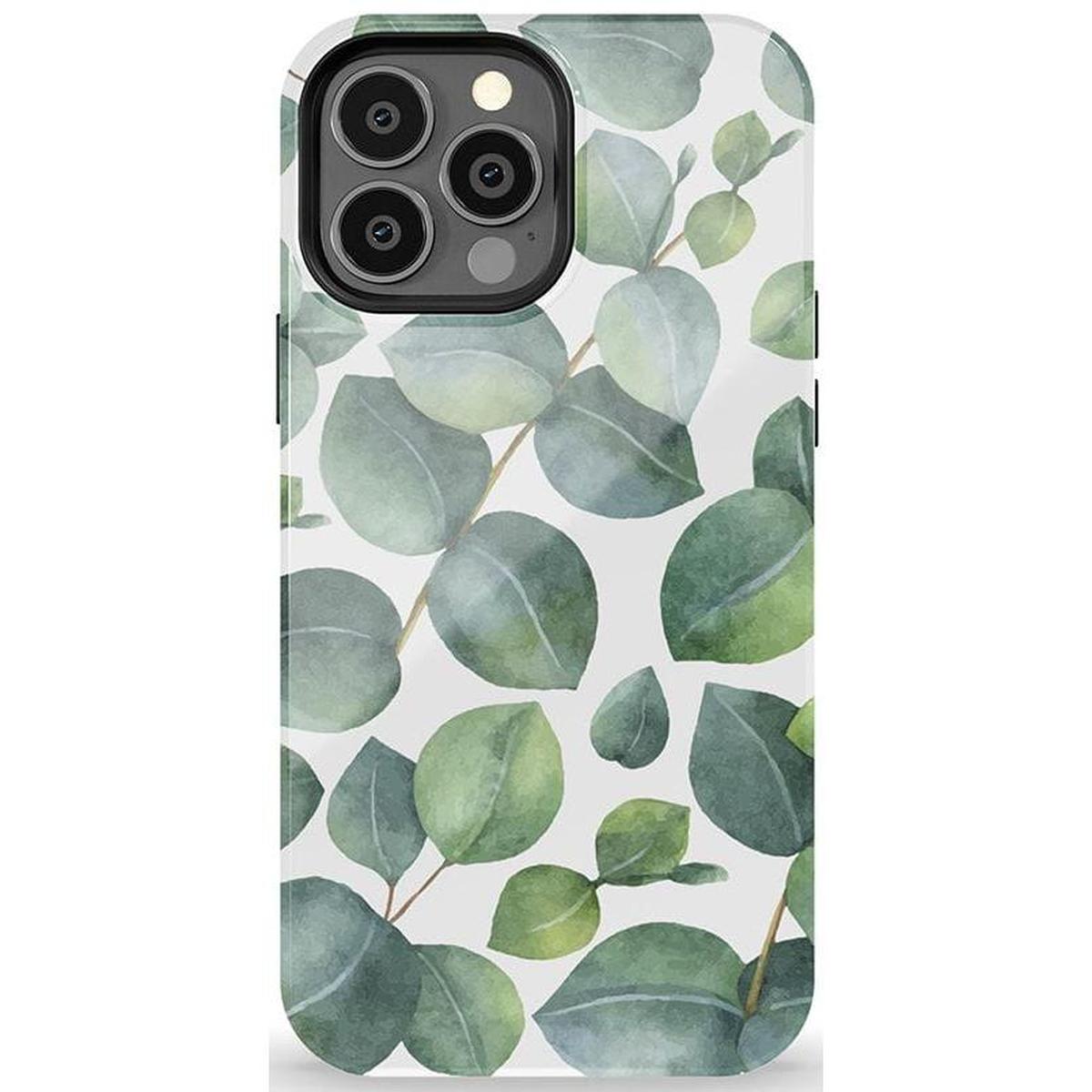 Leaf Me Alone | Green Floral Print Case iPhone Case get.casely Essential + MagSafe® iPhone 13 Pro Max