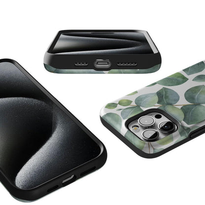 Leaf Me Alone | Green Floral Print Case iPhone Case get.casely