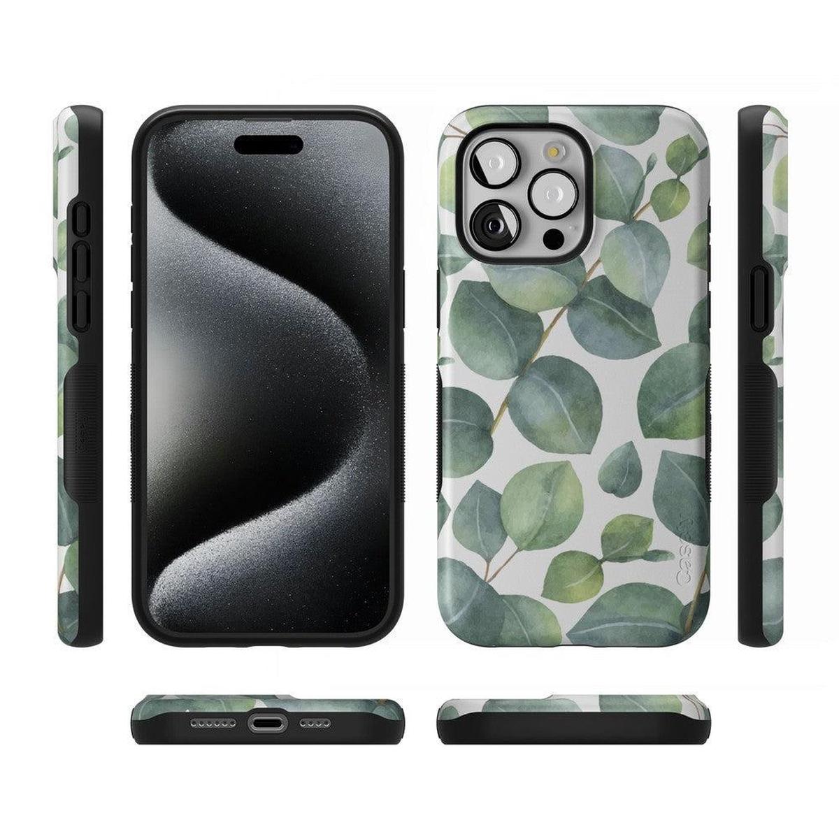 Leaf Me Alone | Green Floral Print Case iPhone Case get.casely