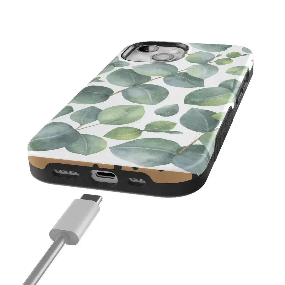 Leaf Me Alone | Green Floral Print Case iPhone Case get.casely