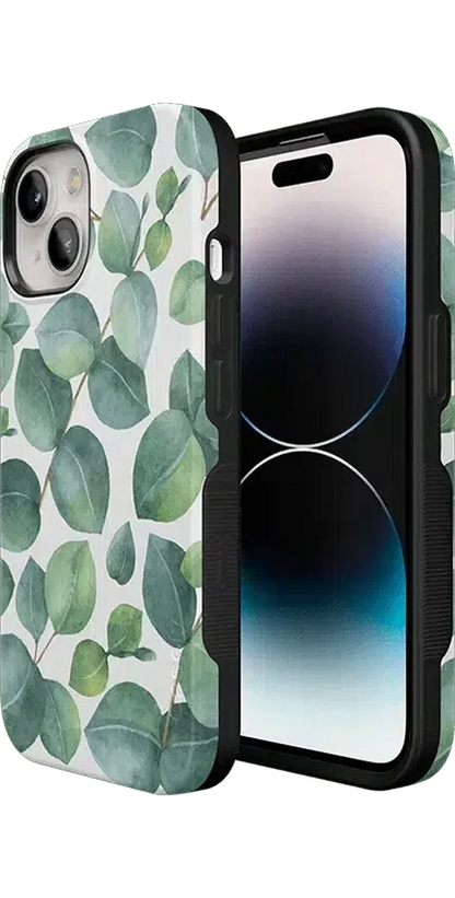 Leaf Me Alone | Green Floral Print Case iPhone Case get.casely