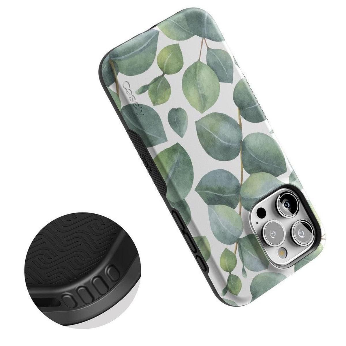 Leaf Me Alone | Green Floral Print Case iPhone Case get.casely