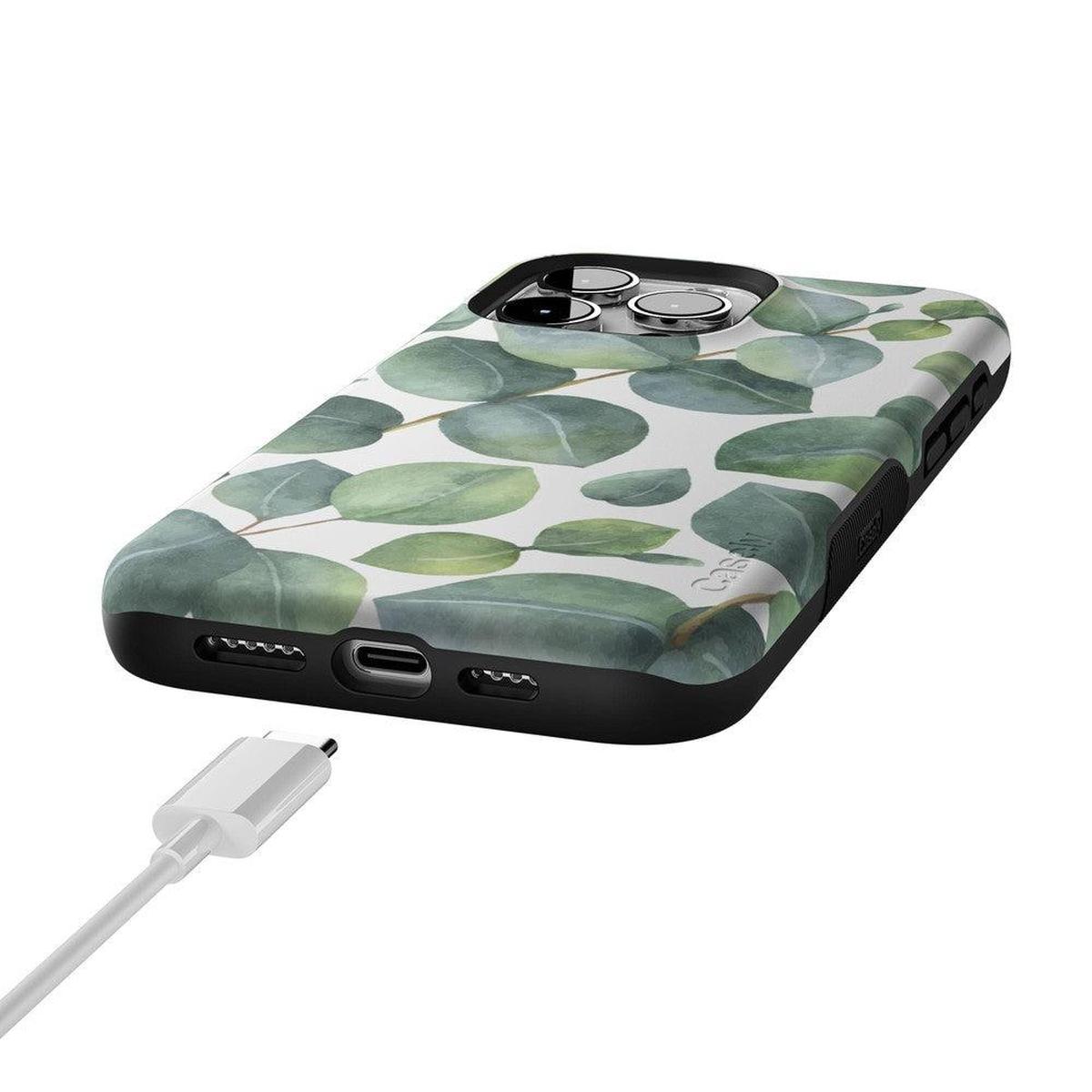Leaf Me Alone | Green Floral Print Case iPhone Case get.casely