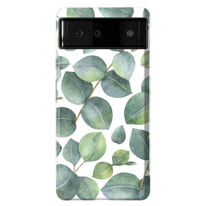 Leaf Me Alone | Green Floral Print Google Pixel Case Google Pixel Case Casetry Essential Google Pixel 6