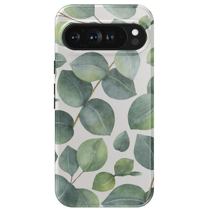 Leaf Me Alone | Green Floral Print Google Pixel Case Google Pixel Case Casetry Essential Google Pixel 9 Pro XL