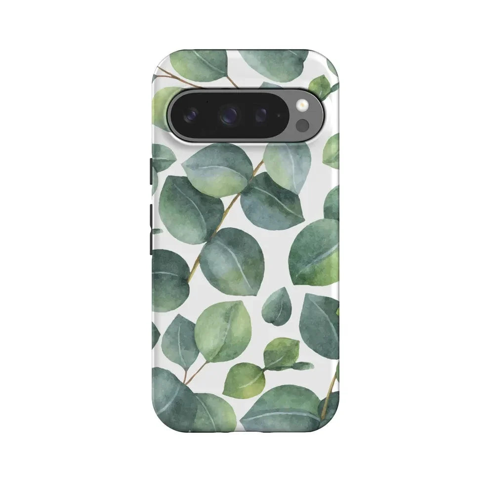 Leaf Me Alone | Green Floral Print Google Pixel Case Google Pixel Case Casetry Essential + MagSafe® Google Pixel 10 Pro