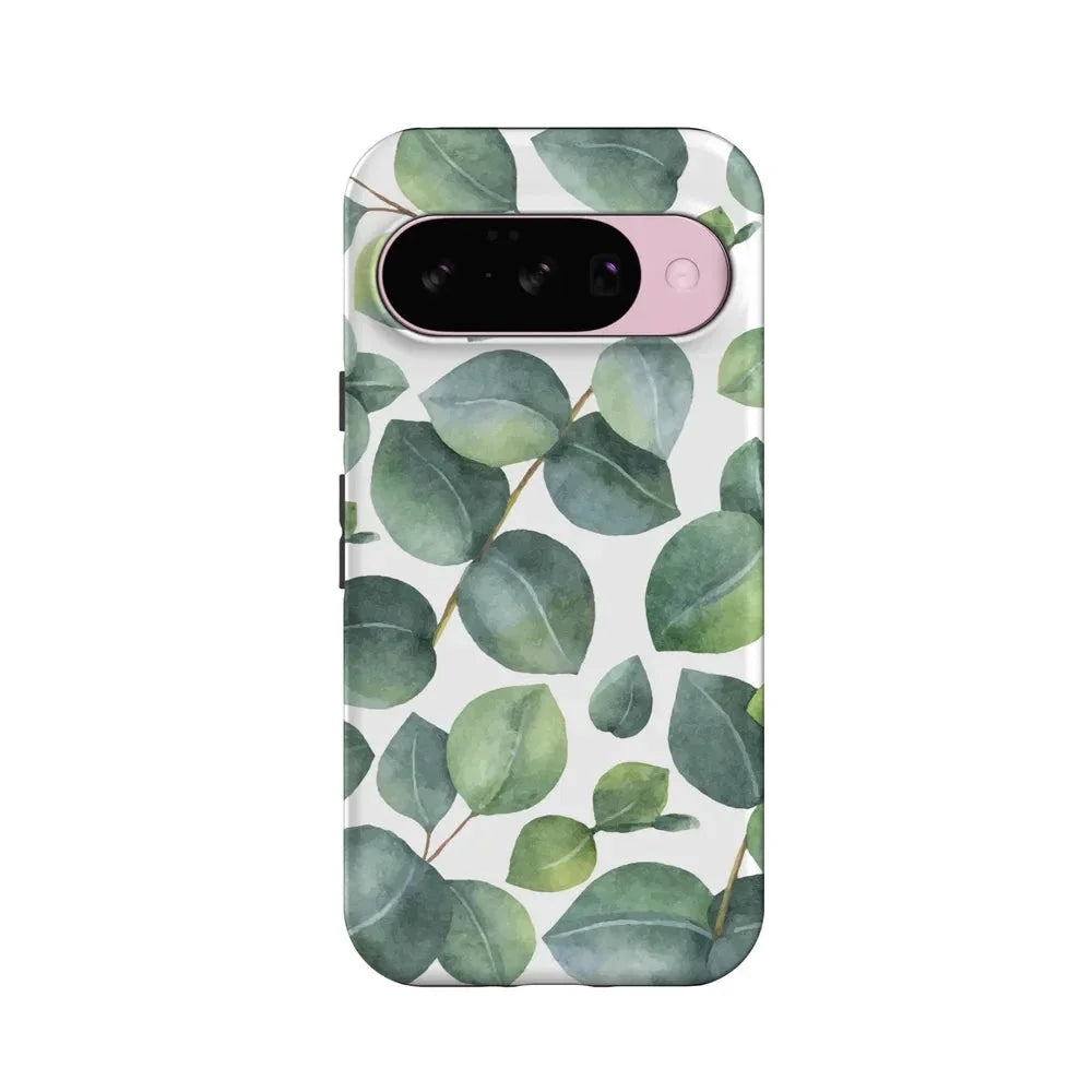 Leaf Me Alone | Green Floral Print Google Pixel Case Google Pixel Case Casetry Essential + MagSafe® Google Pixel 10