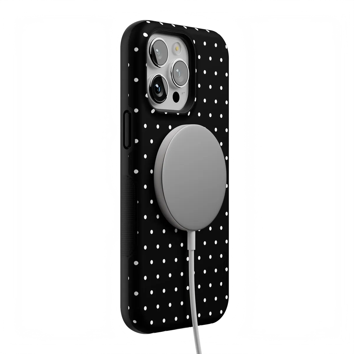 On the Dot | White Polka Dot Case