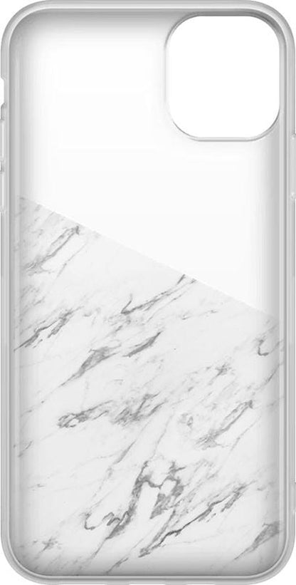 Let's Split | Half White Clear Marble Case iPhone Case get.casely