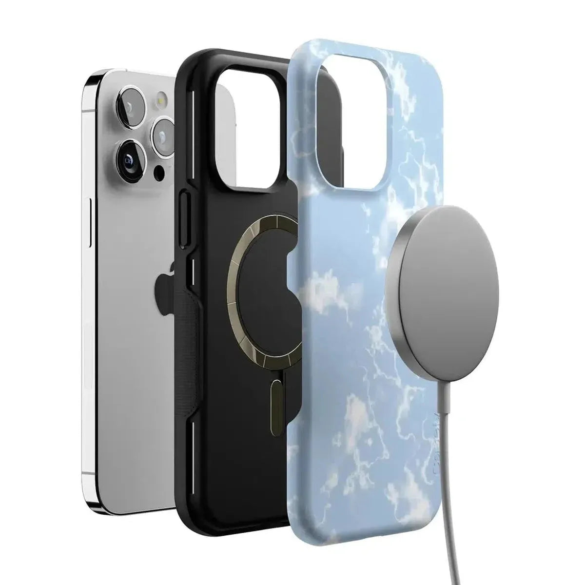 Light Blue Skies | Marble Clouds Case iPhone Case get.casely