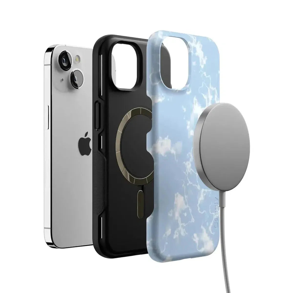 Light Blue Skies | Marble Clouds Case iPhone Case get.casely