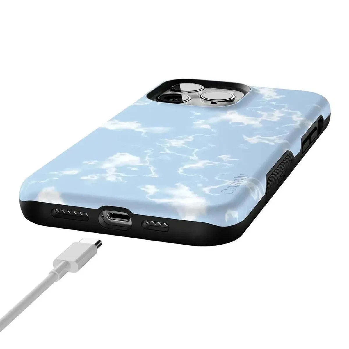 Light Blue Skies | Marble Clouds Case iPhone Case get.casely