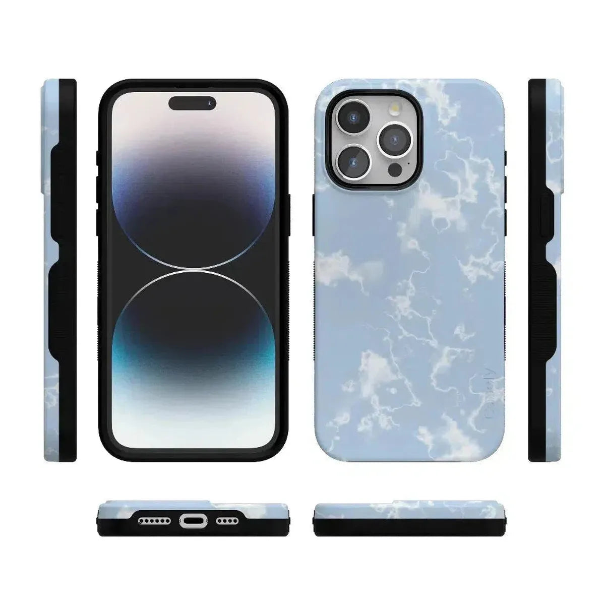 Light Blue Skies | Marble Clouds Case iPhone Case get.casely