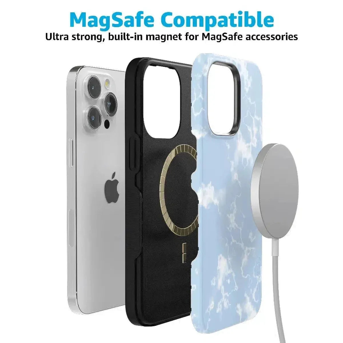 Light Blue Skies | Marble Clouds Case iPhone Case get.casely